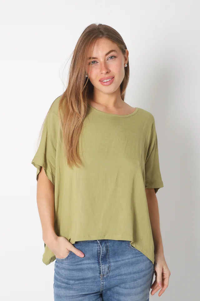 Blusa PEKIN Amplia de  Lino