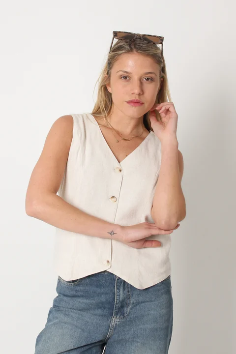 Chaleco SANDERS Lino Sastrero GUC47