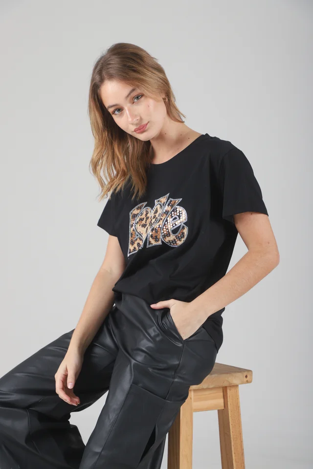 Remera Amplia LOVE PRINT GU87350