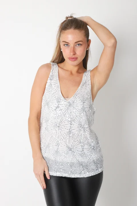 Musculosa ROCHESTER c/ lentejuelas GU5197