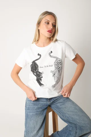Remera BORN TO BE WILD c/ Piedras GU5190 - Vista 6