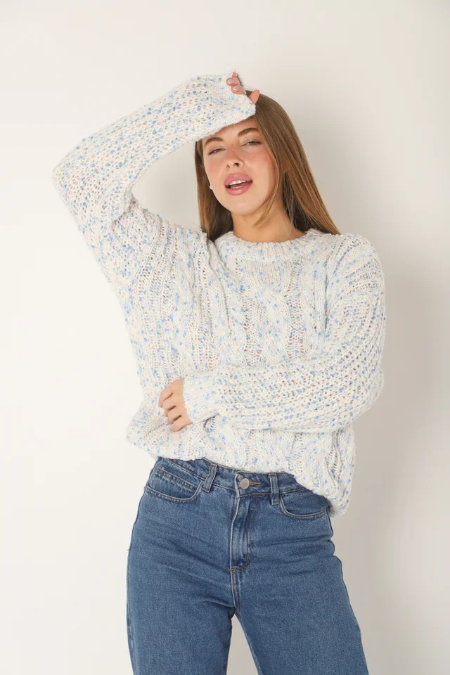 Sweater Beverly Tejido Grueso Trenzado GU17