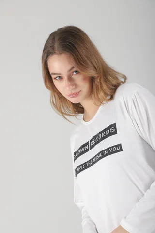 Remera Crown Records Modal Soft - Vista 6