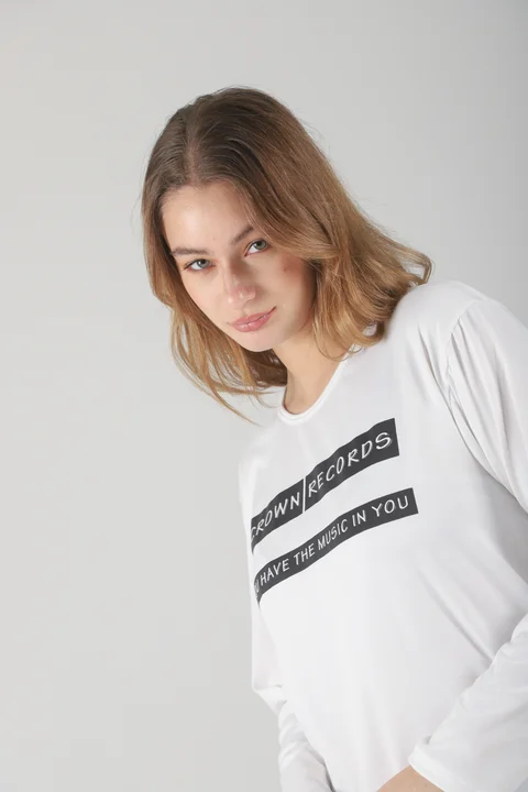 Remera Crown Records Modal Soft