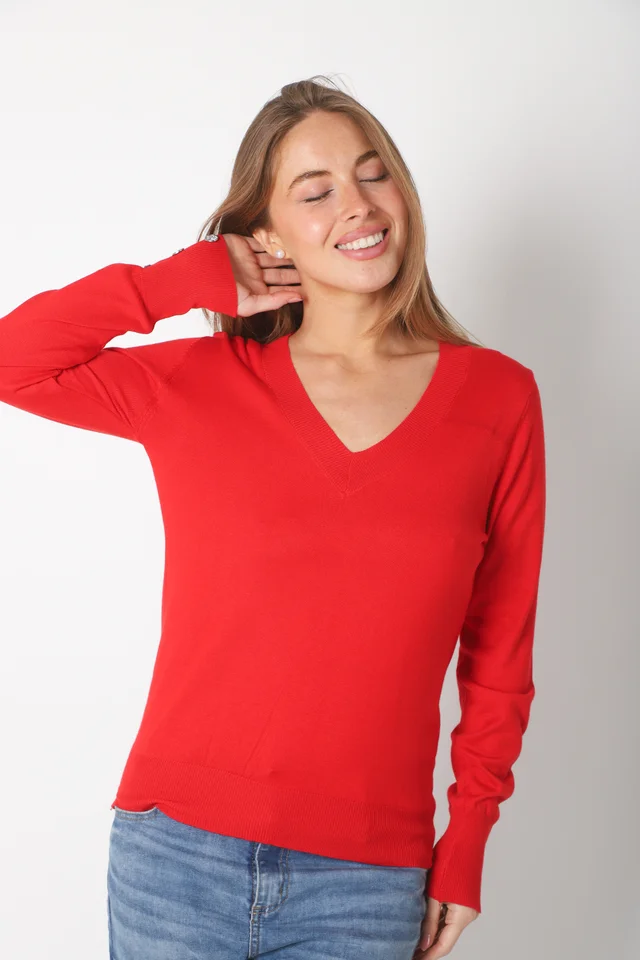Sweater GUINEA HILO Escote V Media Estacion GUL684