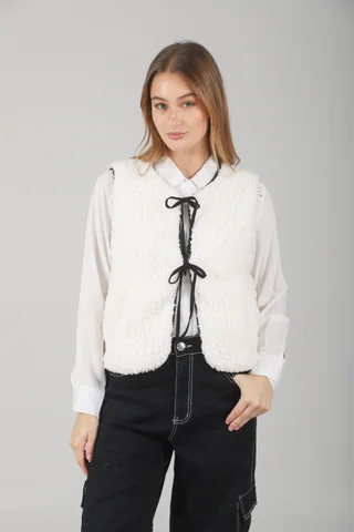 Chaleco Swiss Corderito c/ Tiras y Bolsillos GUK70068 - Vista 1