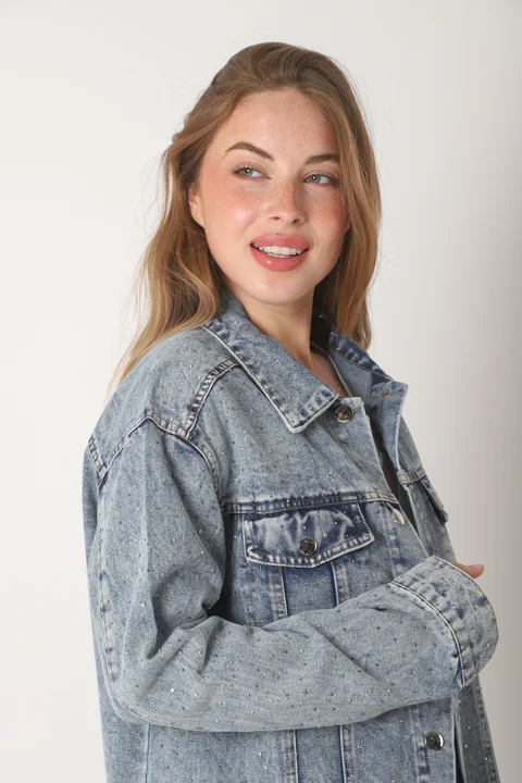 Campera Vasel Jean con Strass GU70021