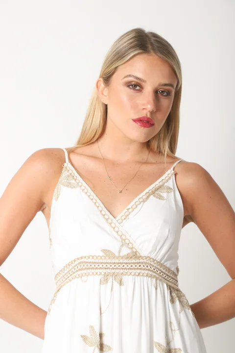 Vestido KIAF c/bordado GUK70140