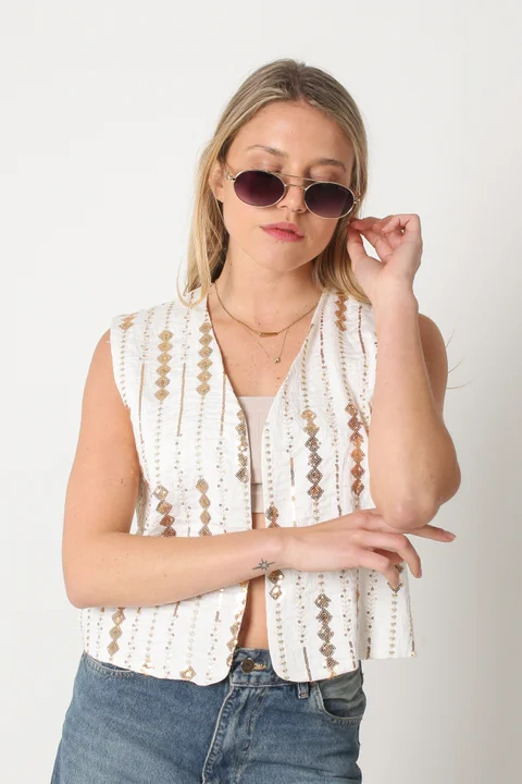 Chaleco INDIAN BORDADO  GU70096