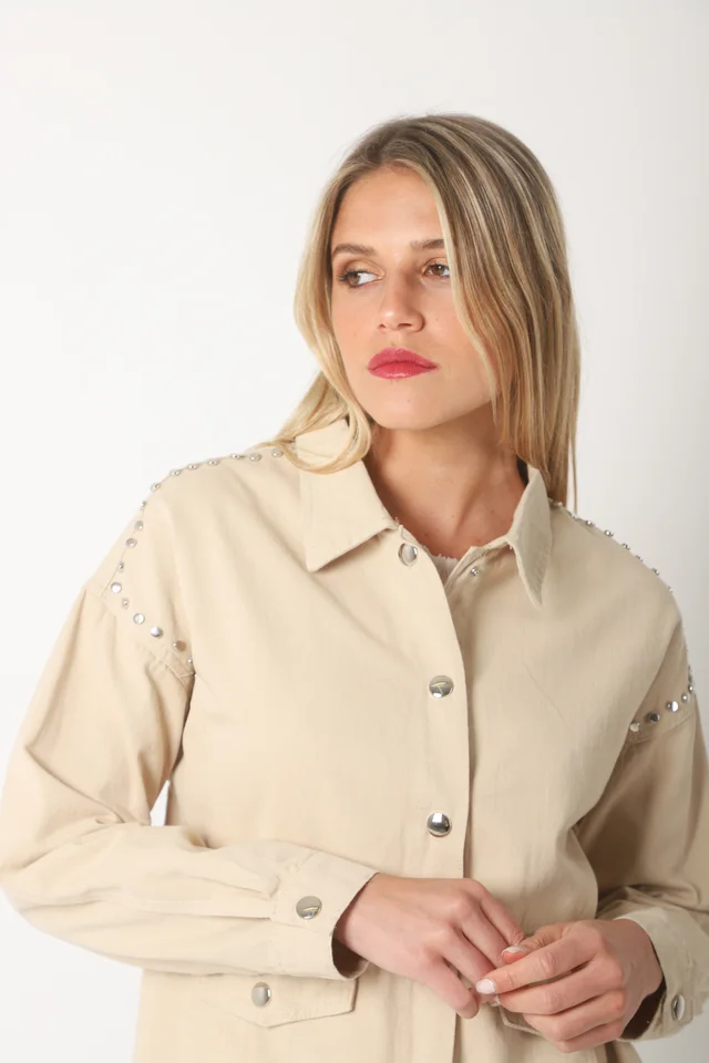 Camisaco RAPSODY gabardina c/tachas GUK70170