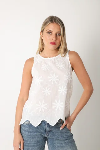 Musculosa JENNY bordada GU5158 - Vista 2