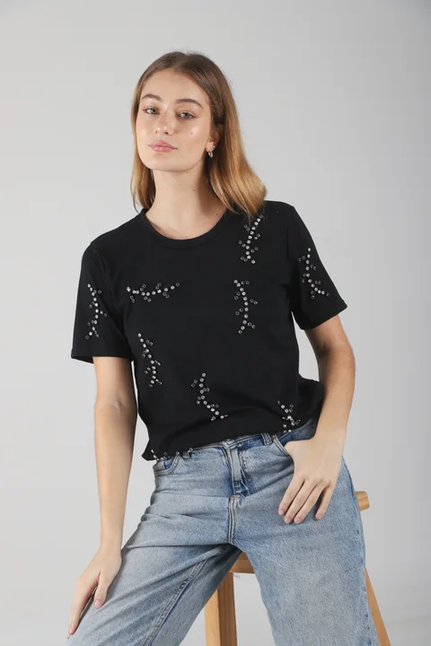 Remera KAITI C/ Piedras Colores GUK70071