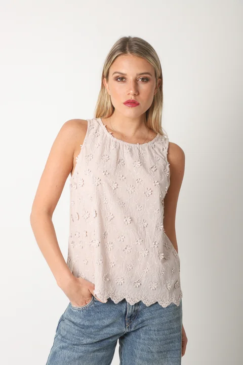 Musculosa CATTANIA  Bordada GU5157