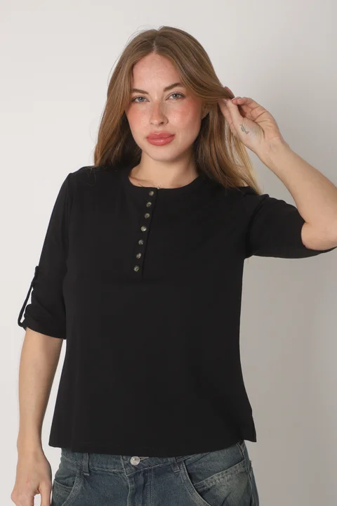 Remera AMANDA Abotonada