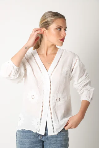 Blusa CANEA c/bordado GUK70190 - Vista 4