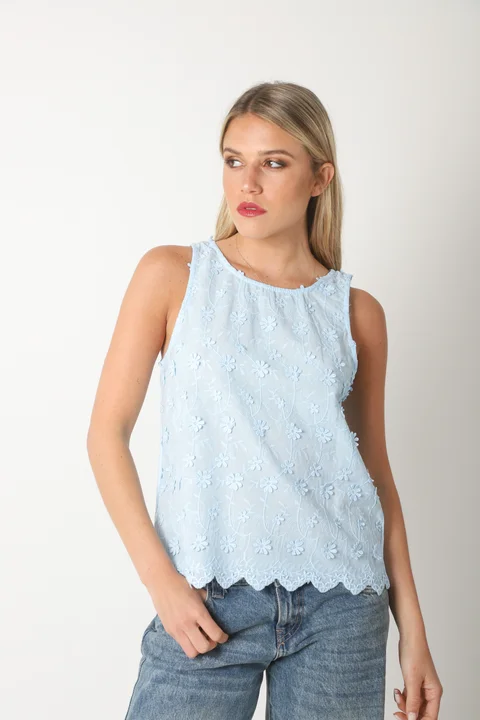 Musculosa CATTANIA  Bordada GU5157