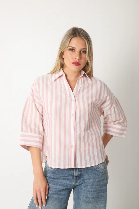 Camisa CRAYON Rayada c/ Manga 3/4 GUK70187