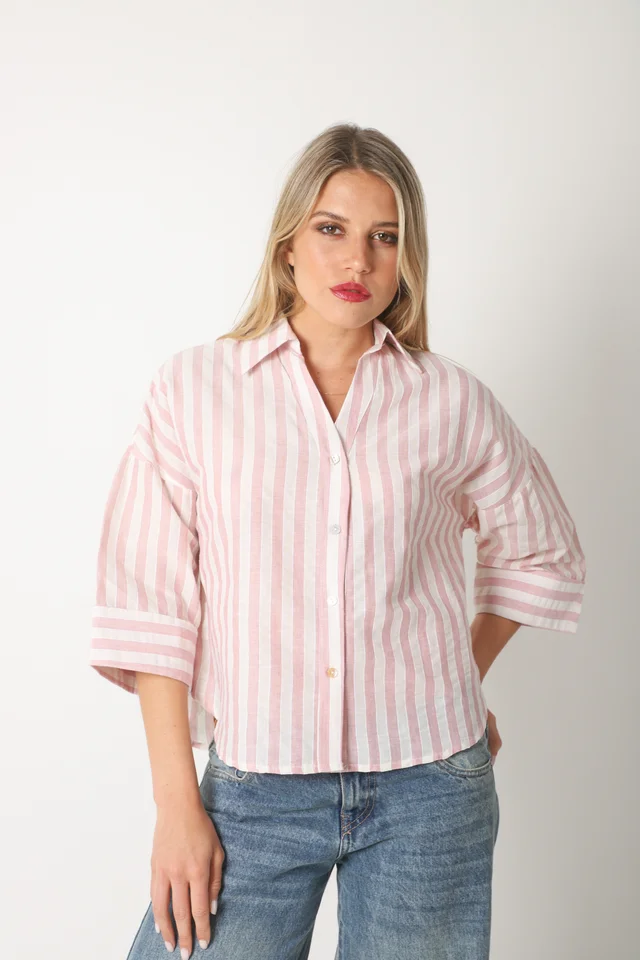 Camisa CRAYON Rayada c/ Manga 3/4 GUK70187