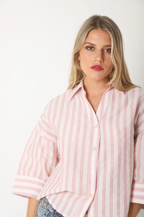 Camisa CRAYON Rayada c/ Manga 3/4 GUK70187