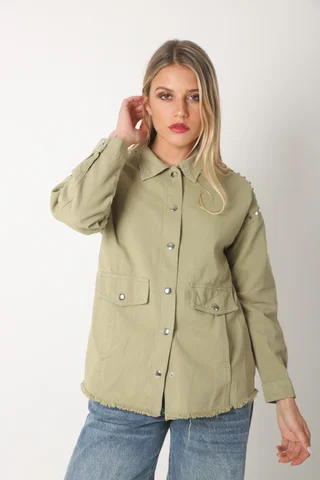 Camisaco RAPSODY gabardina c/tachas GUK70170 - Vista 1