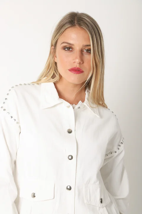 Camisaco RAPSODY gabardina c/tachas GUK70170