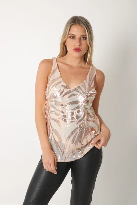 Musculosa ECLEPTIC COLOURS c/Lentejuelas GU5199