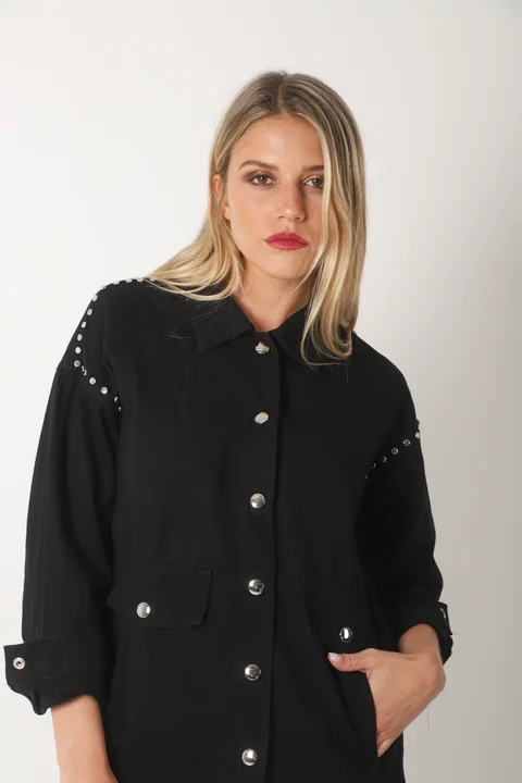 Camisaco RAPSODY gabardina c/tachas GUK70170