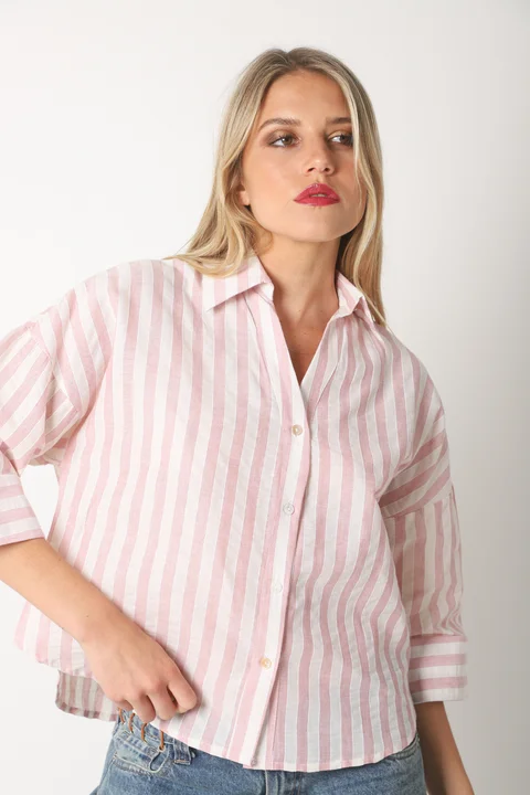 Camisa CRAYON Rayada c/ Manga 3/4 GUK70187