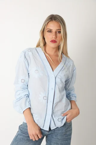 Blusa CANEA c/bordado GUK70190 - Vista 1