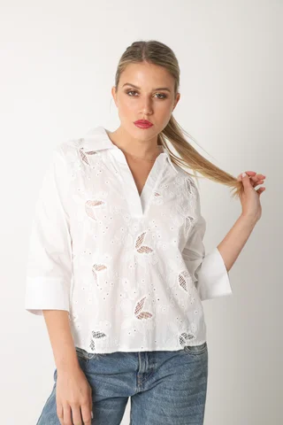 Blusa NANTES c/bordado GUK70154 - Vista 3