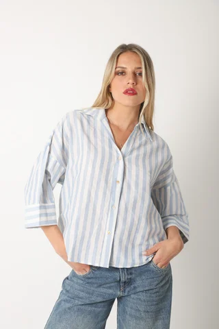 Camisa CRAYON Rayada c/ Manga 3/4 GUK70187 - Vista 1