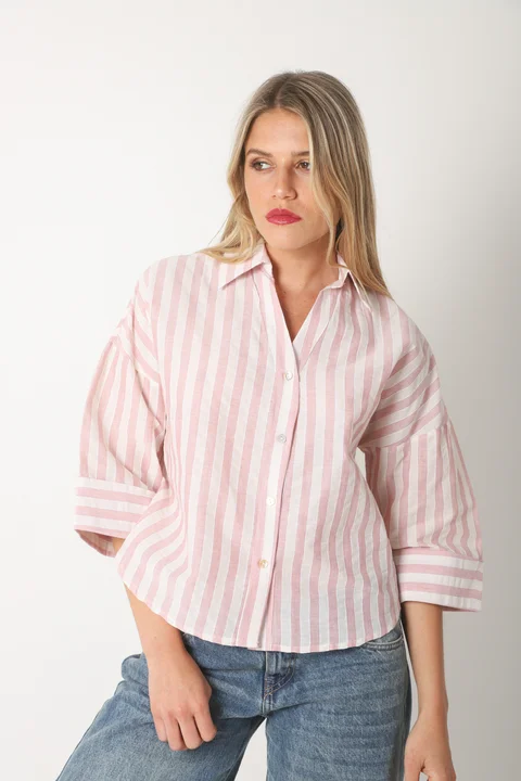 Camisa CRAYON Rayada c/ Manga 3/4 GUK70187