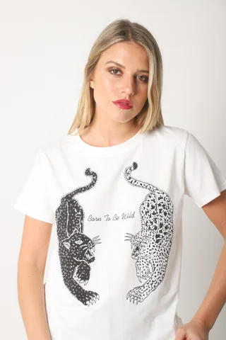 Remera BORN TO BE WILD c/ Piedras GU5190 - Vista 1