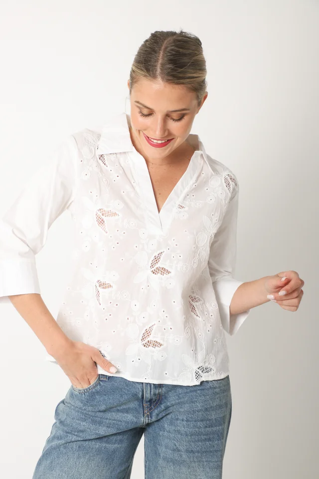 Blusa NANTES c/bordado GUK70154