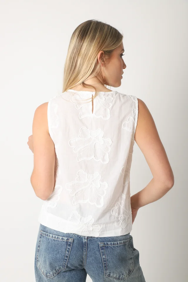 Musculosa PETALOS FLORES bordados GUK70169
