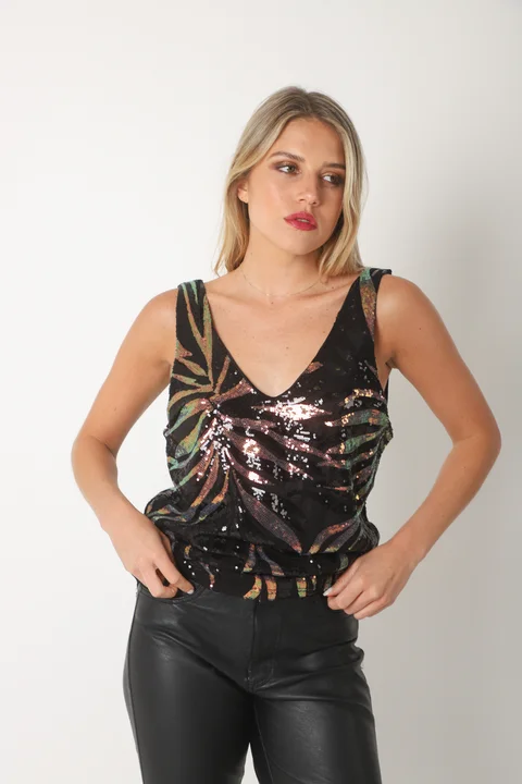 Musculosa ECLEPTIC COLOURS c/Lentejuelas GU5199