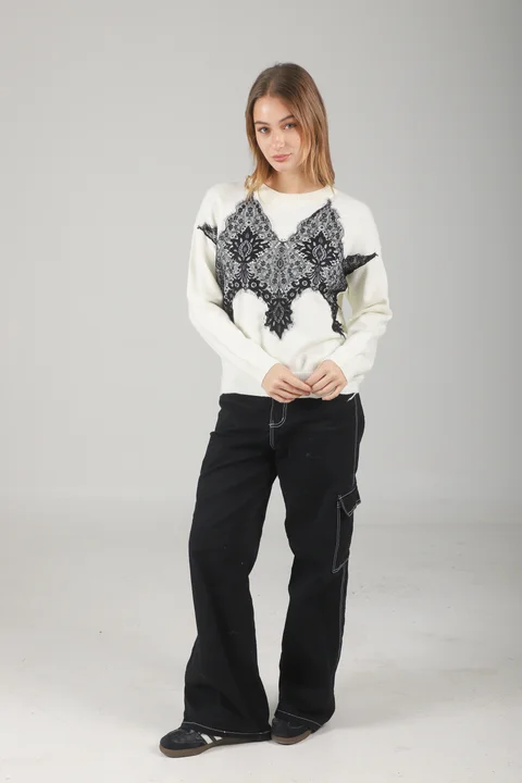 Sweater Zama Bremer C/ Encaje GUL667