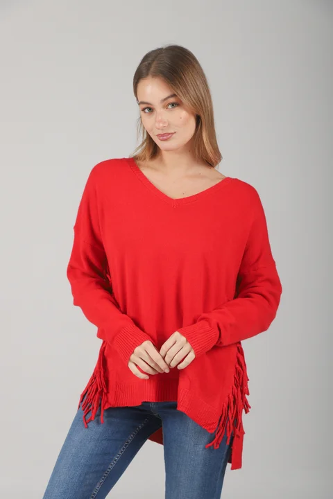 Sweater CHILL Amplio de Bremer c/ Flecos GUL680