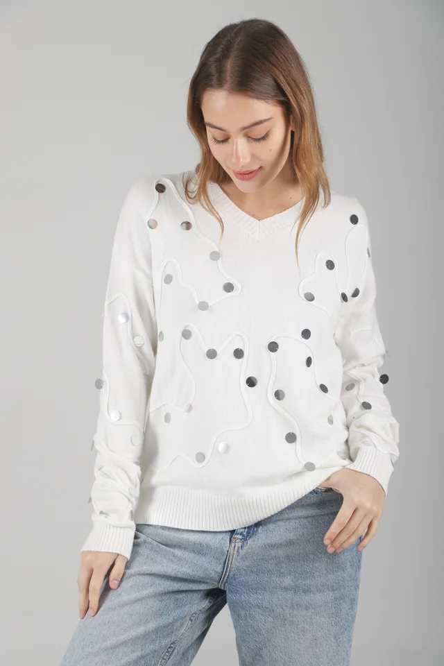 Sweater Pelican Bremer c/ Bordado y Aplique GUL678