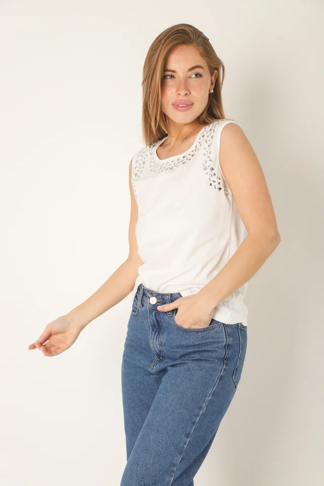 Musculosa FARADAY c/piedras GUK70079