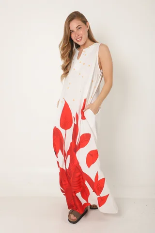 Vestido HOJAS DE AMOR GU258 - Vista 3