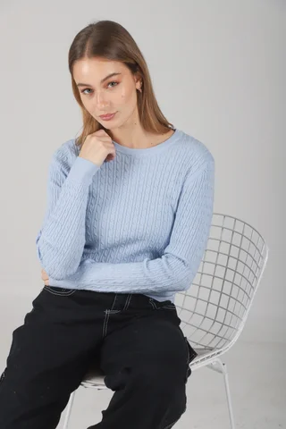 Sweater Kalu Trenzado Lurex GUL656 - Vista 1