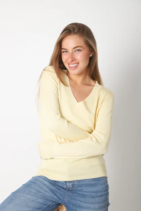 Sweater GUINEA HILO Escote V Media Estacion GUL684