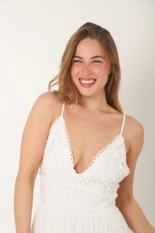 Vestido Jazz Guipiure con Lazo Classic GUK141 - Vista 6