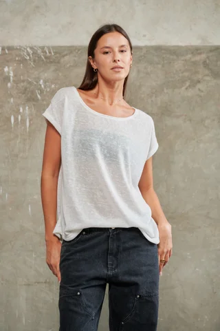 Remera Dana Hilo Flame con Lurex - Vista 1