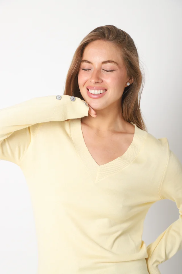 Sweater GUINEA HILO Escote V Media Estacion GUL684