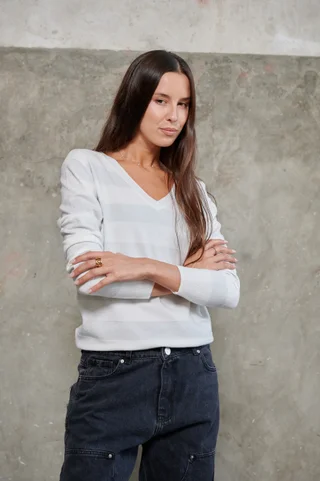 Sweater Regina Bremer Lurex Classic GUL629 - Vista 3