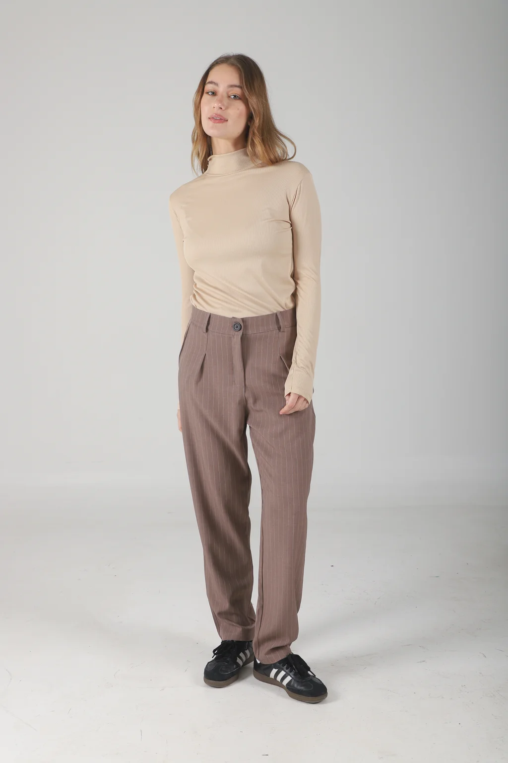 Pantalon Fancy Sastrero Rayado Pinzas