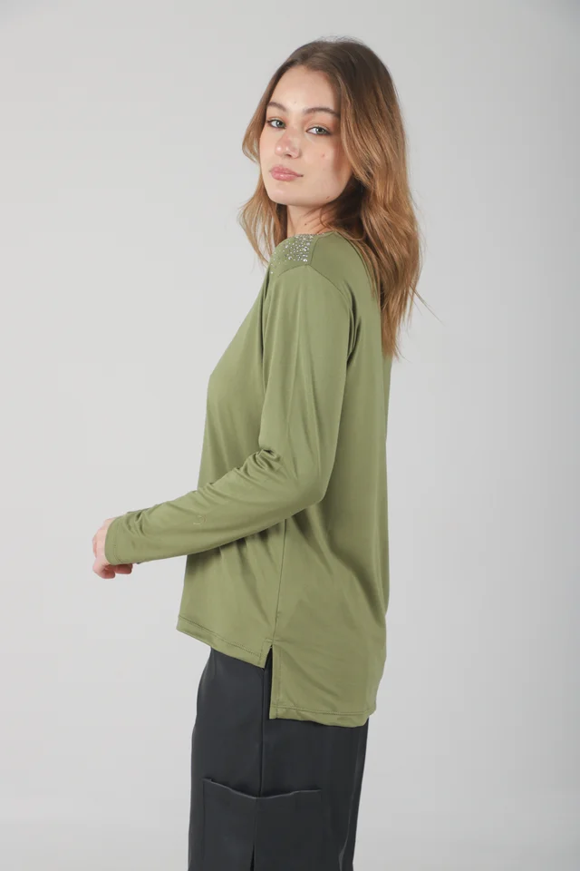 Remera Moon Modal Soft Strass