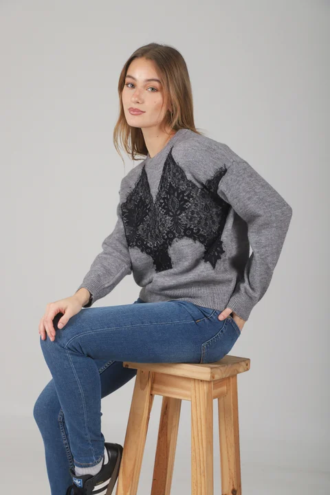 Sweater Zama Bremer C/ Encaje GUL667